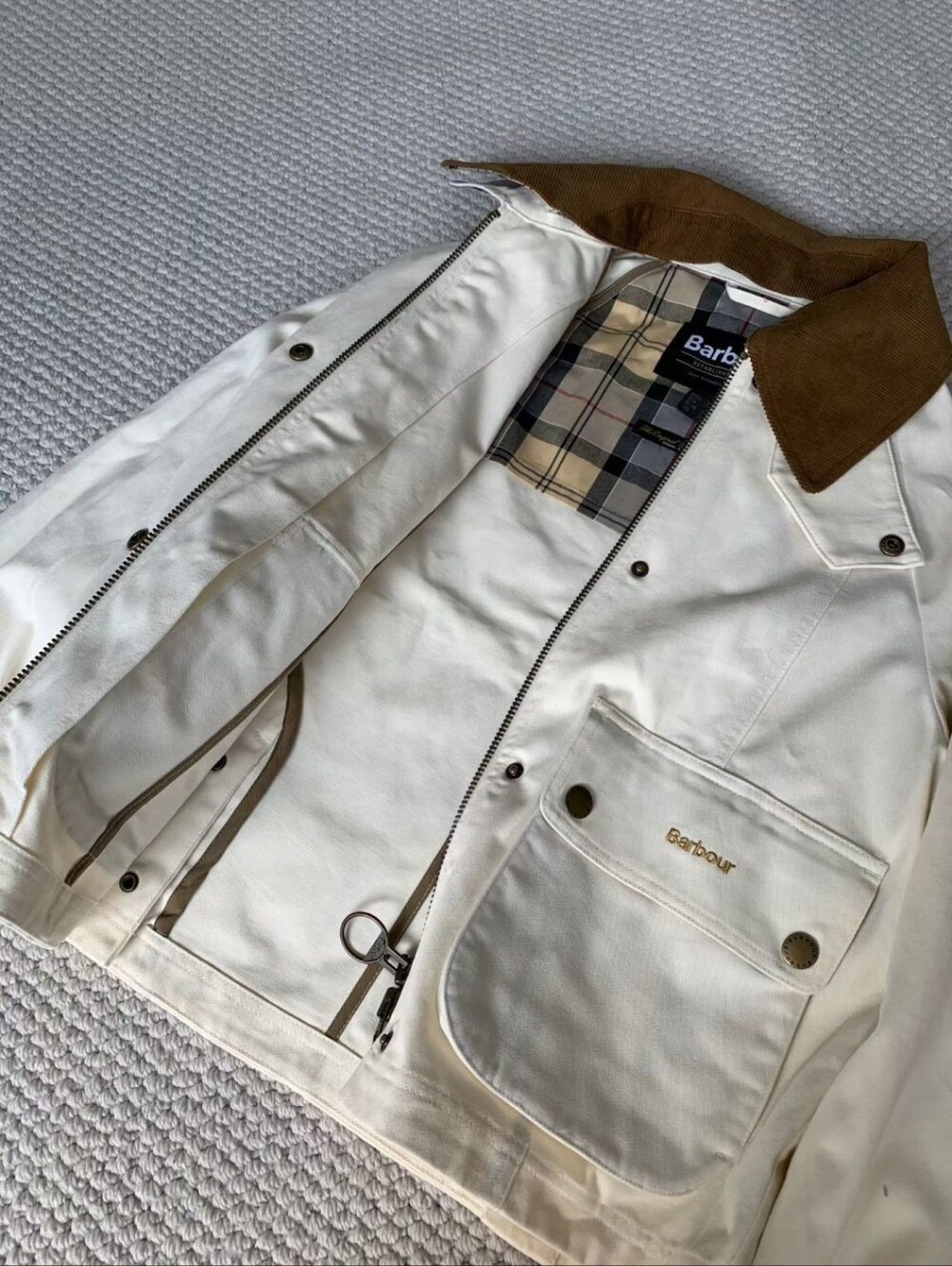Barbour Cropped Beadnell Casual Jacket - Picture 9 of 9